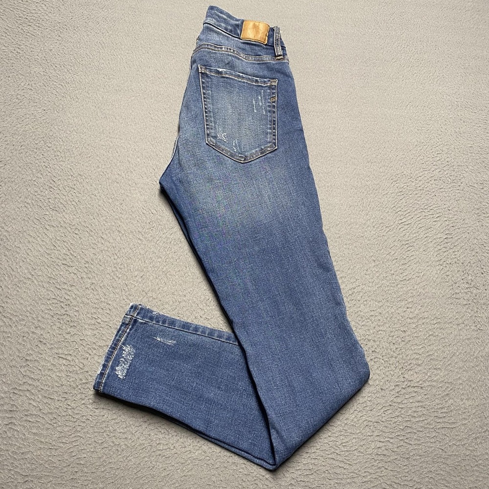 Aero Jeans Womens 6 Blue High Rise Skinny Distressed Medium Wash Stretch‎